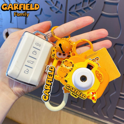Garfield Projection Camera Keychain with Bell