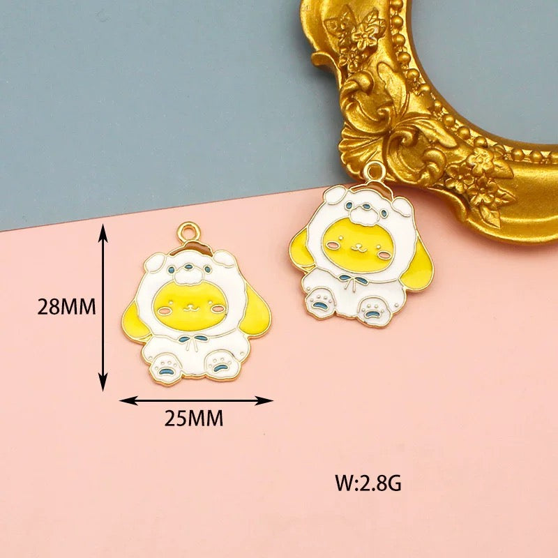 Cute Sanrio Alloy Charms for Jewelry Making