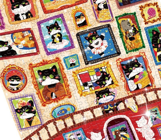 Gubu Cat Art Museum 500 Piece Jigsaw Puzzle Gubu