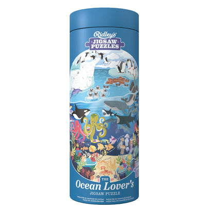 Ocean Lover's 1000 Piece Circular Jigsaw Puzzle