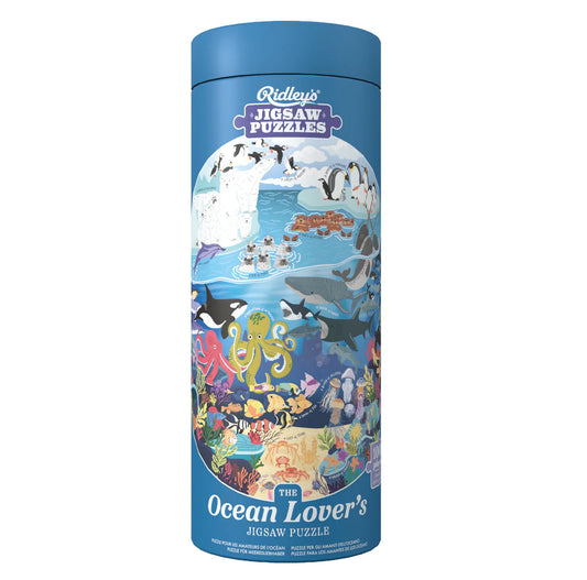 Ocean Lover's 1000 Piece Circular Jigsaw Puzzle