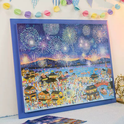 Fireworks Night Festival 1000 Piece Jigsaw Puzzle