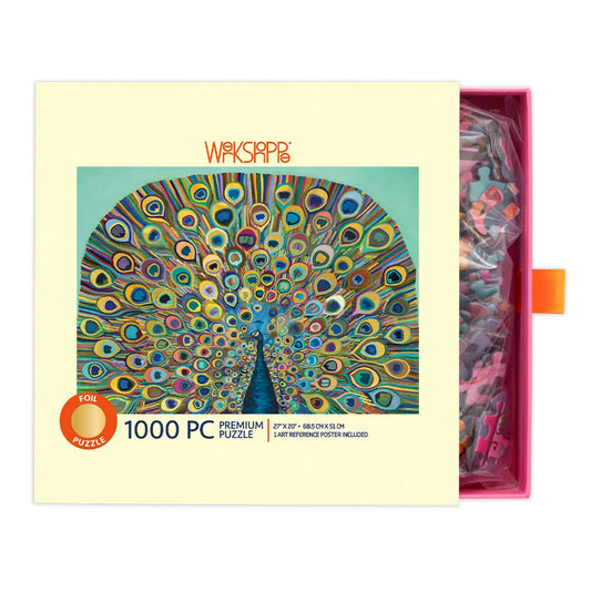 Peacock 1000 Piece Puzzle WerkShoppe