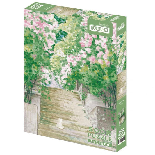 Spring on the Steps 500 Piece Jigsaw Puzzle
