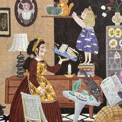 Another Restless Dinner 1000 Piece Jigsaw Puzzle Tutu Dingdang