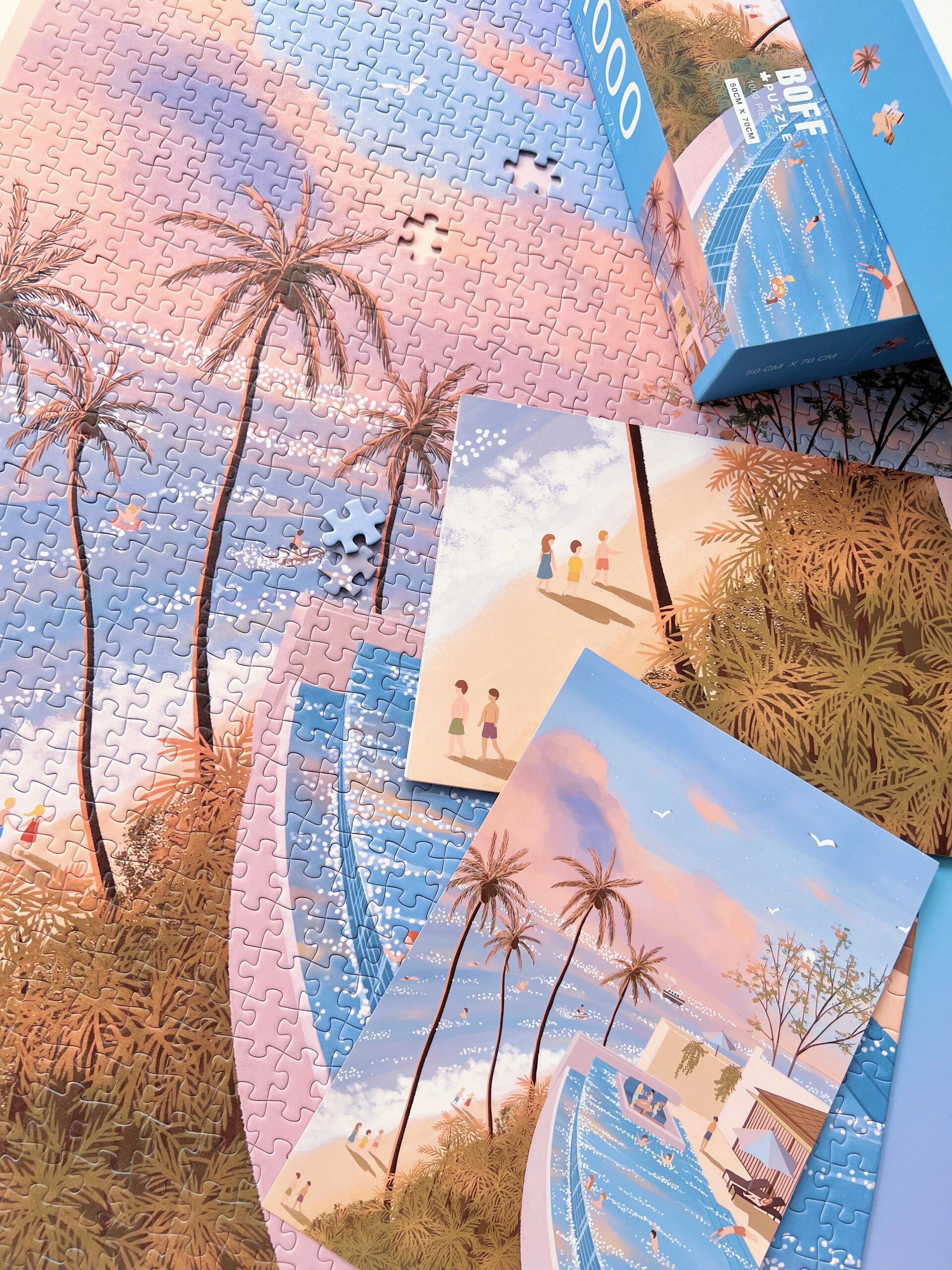 BOFF Dopamine Island Dreamy Coastal 1000 Piece Jigsaw Puzzle BOFF