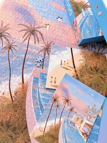 BOFF Dopamine Island Dreamy Coastal 1000 Piece Jigsaw Puzzle BOFF