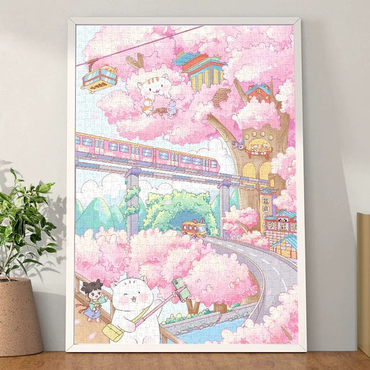 Gill & Lill A Date in Chongqing 1000 Piece Jigsaw Puzzle