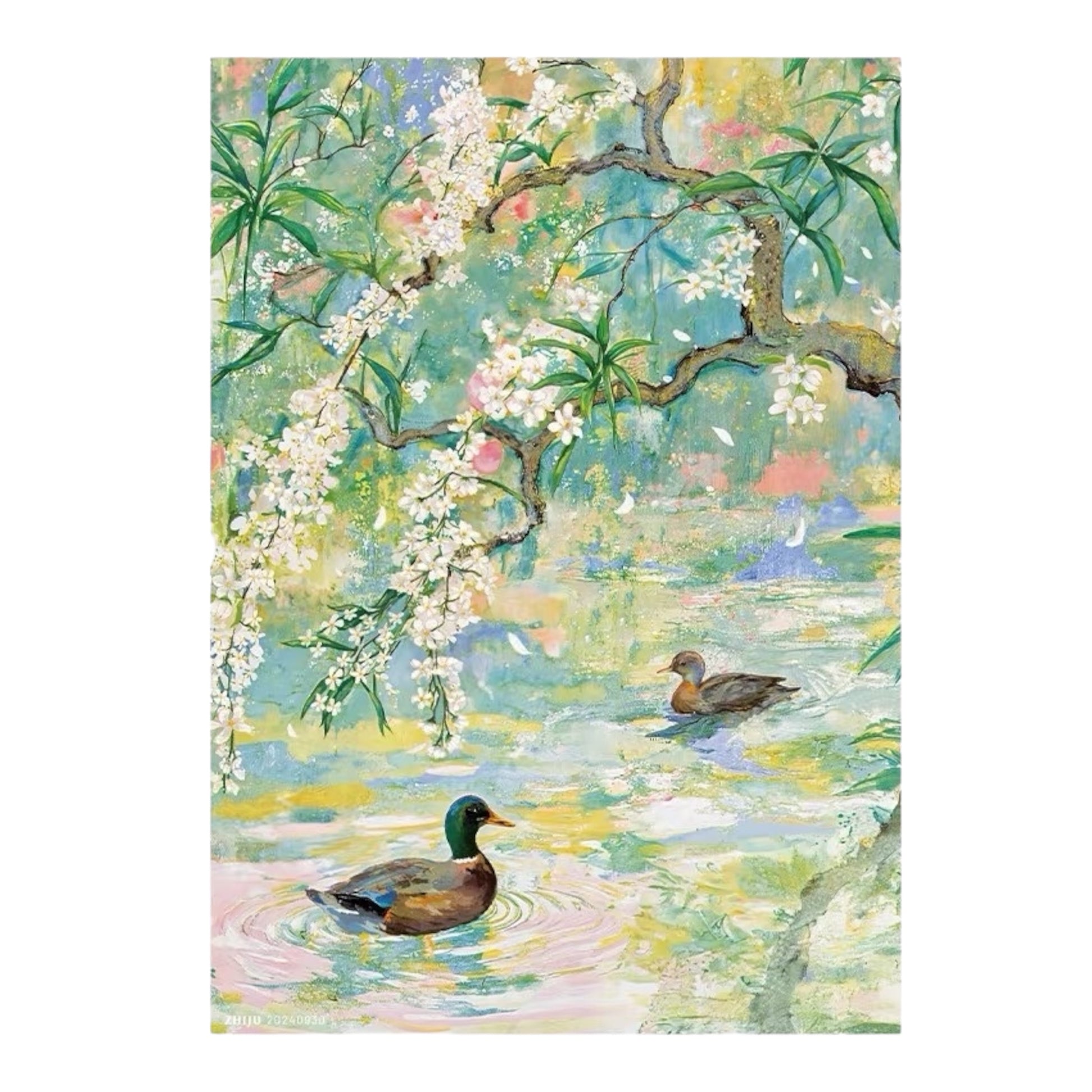 River Scenery in Early Spring 500 Piece Jigsaw Puzzle ZHIJU