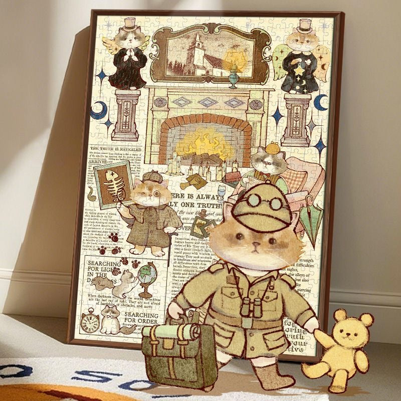 Gubu Cat Detective Agency 500 Piece Jigsaw Puzzle Gubu