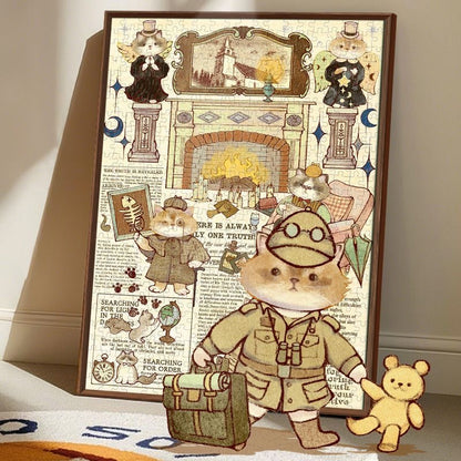 Gubu Cat Detective Agency 500 Piece Jigsaw Puzzle Gubu