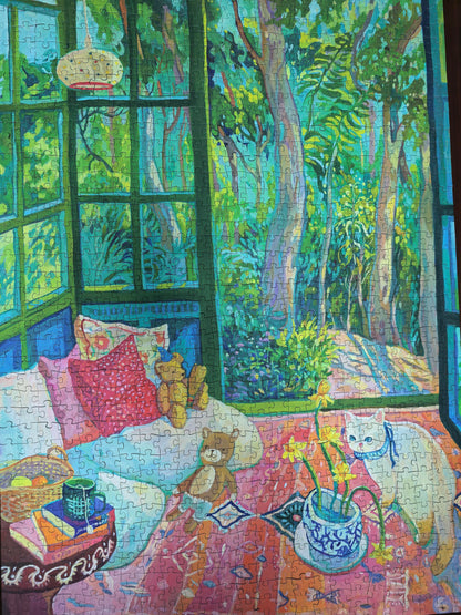Cheese Cat’s Garden 1000 Piece Puzzle