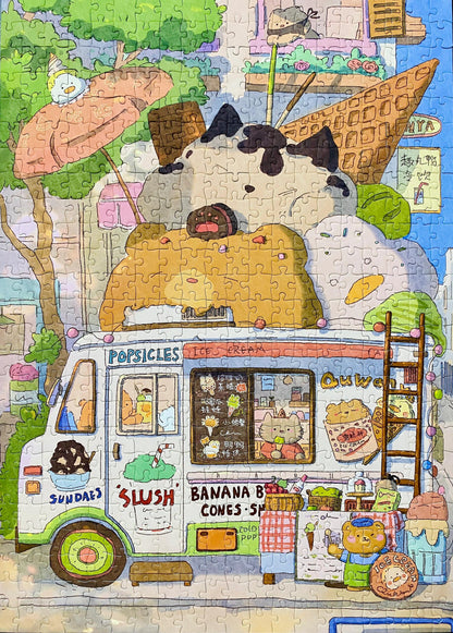 Kessing Ice Cream Truck 500 Piece Jigsaw Puzzle Jigsaw puzzles