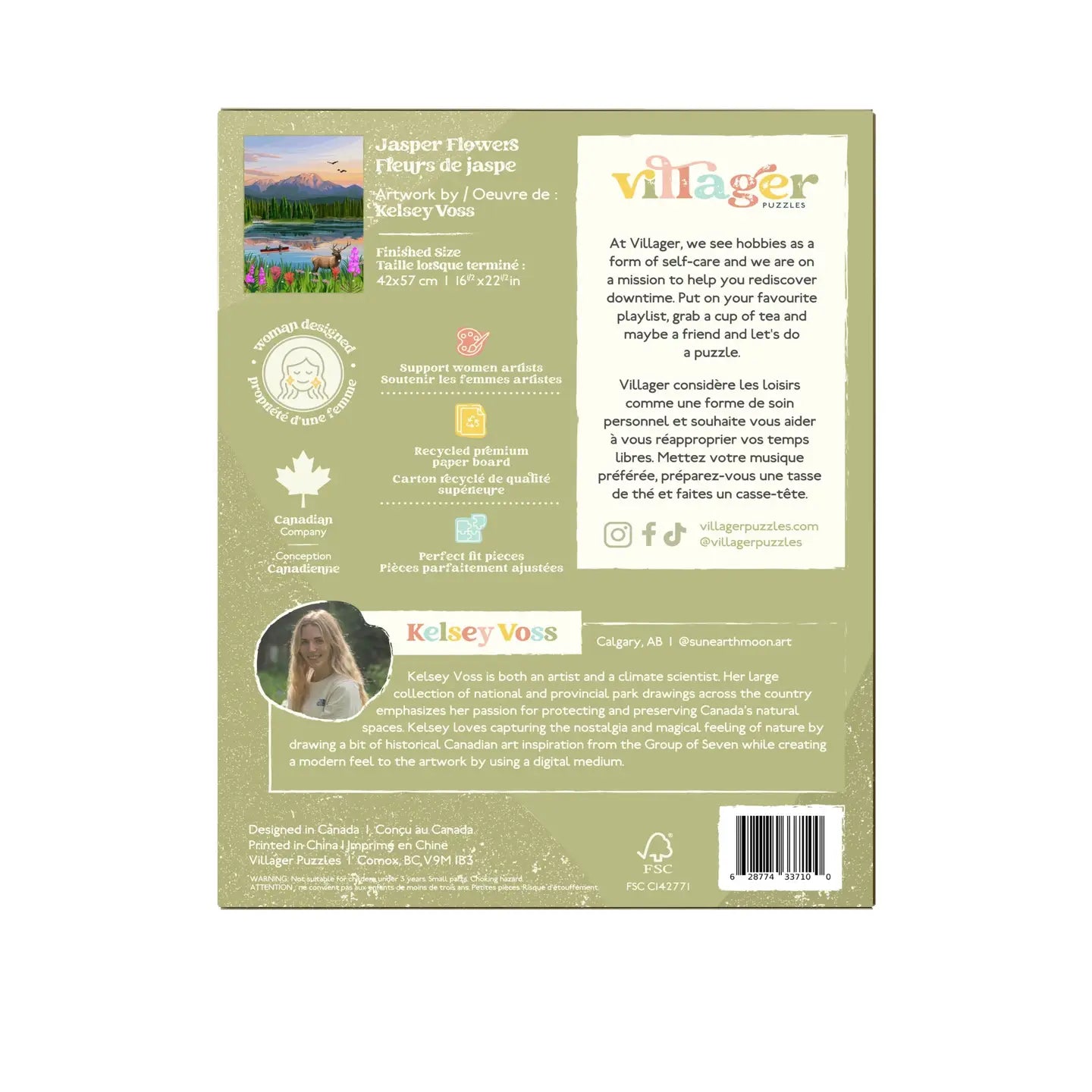 Jasper Flowers 500-Piece Puzzle