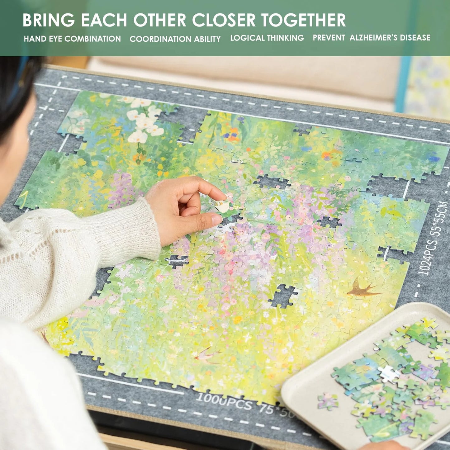 Momibook Spring Secret Garden 1000 Piece Jigsaw Puzzle