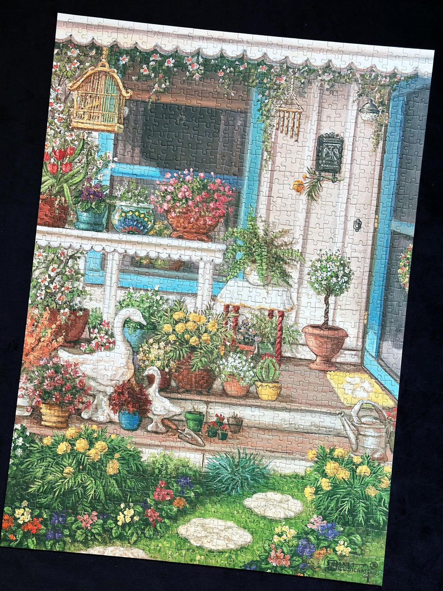Spring Front Porch 1000 Piece Puzzle