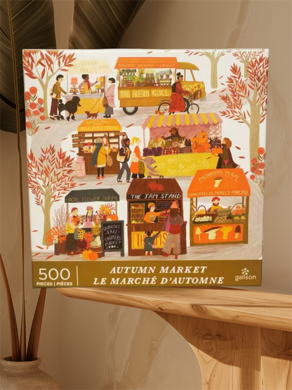 Galison Autumn Market 500 Piece Puzzle