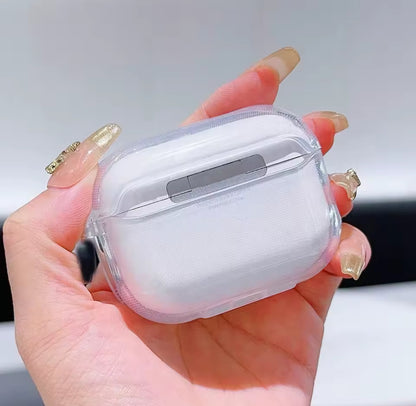 Floral Clear AirPods Case with Daisy Charm – Cute Transparent Protective Cover