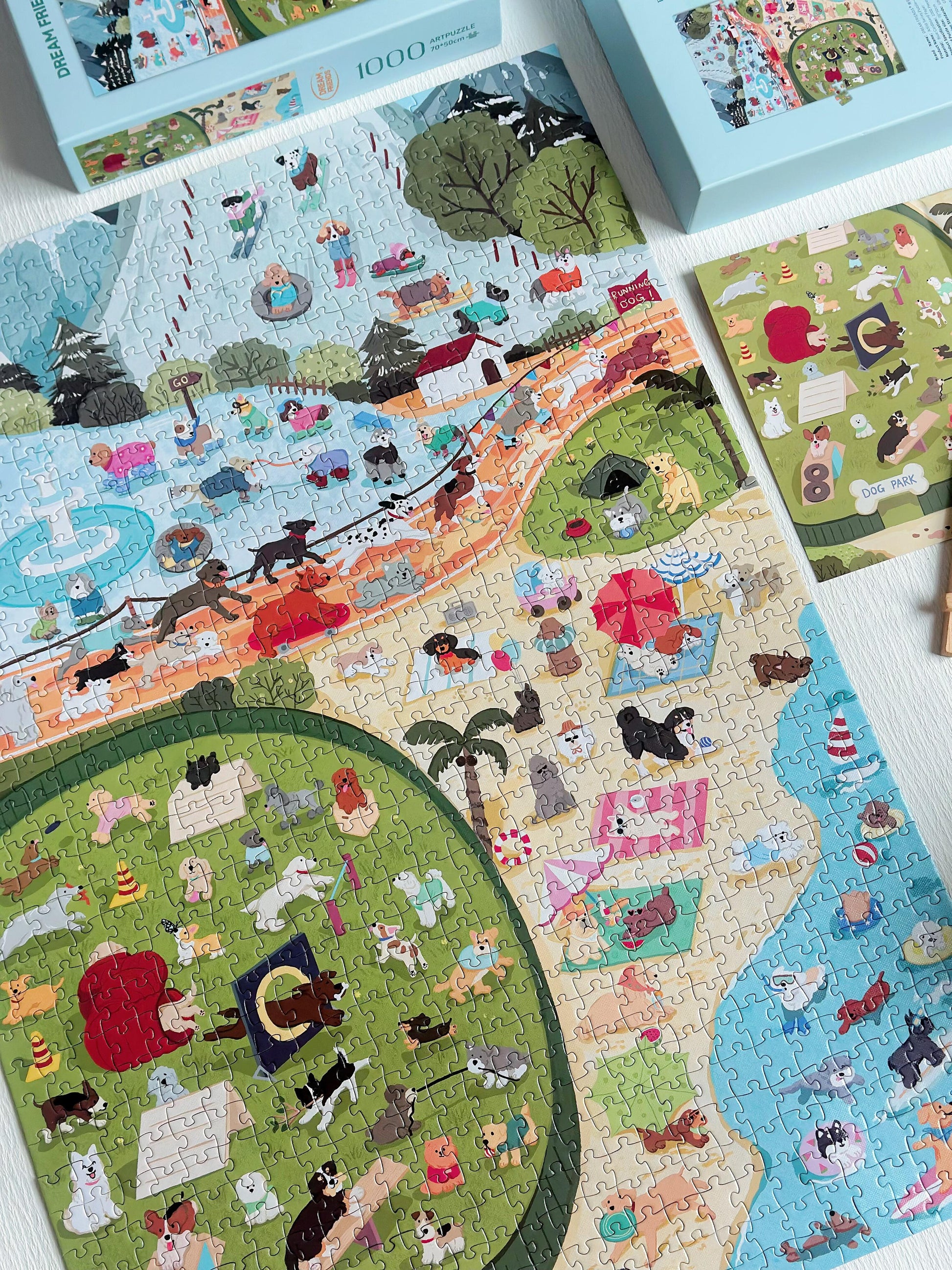 Puppy Parade Dog Sports Day 1000 Piece Jigsaw Puzzle Dream Friends