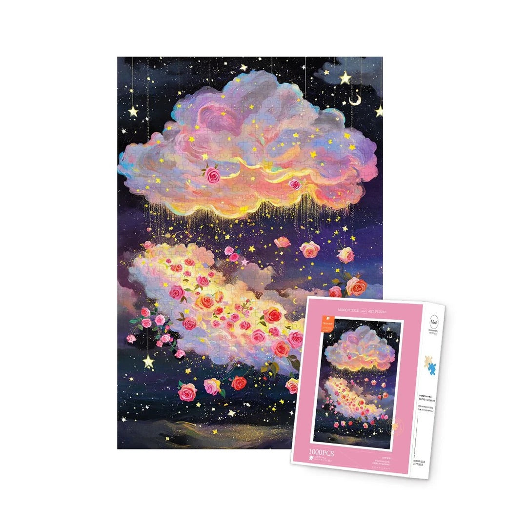 Dreamy Rose Cloud Jigsaw Puzzle Mood Puzzle