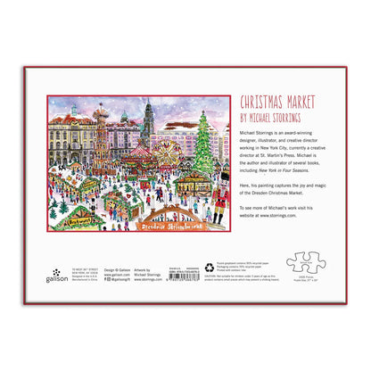 Michael Storrings Christmas Market in Dresden 1000 Piece Puzzle