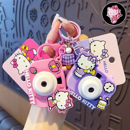 Hello Kitty Projector Camera Keychain Charm