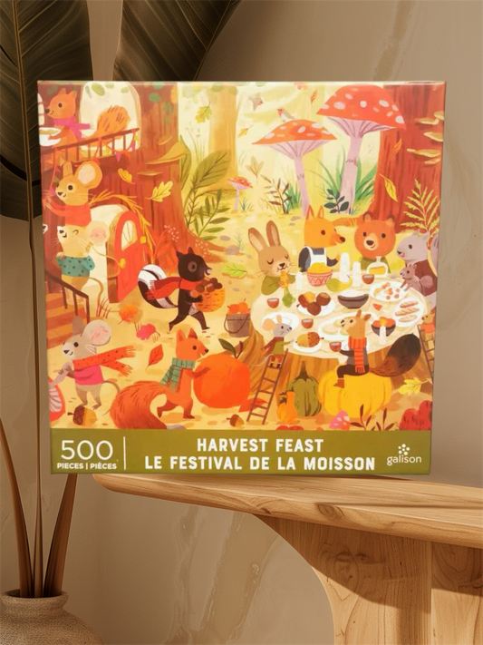 Galison Harvest Feast 500 Piece Puzzle