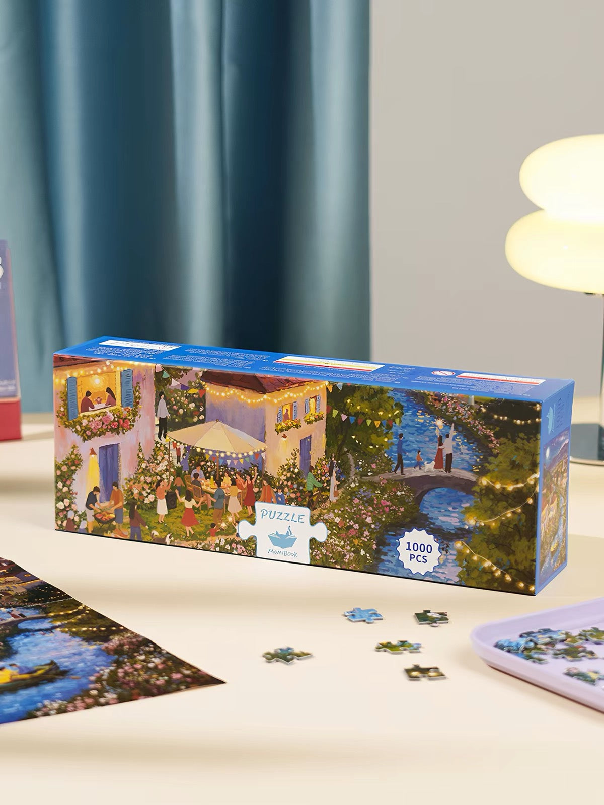 Momibook Starlight Along the River 1000 Piece Jigsaw Puzzle Momibook