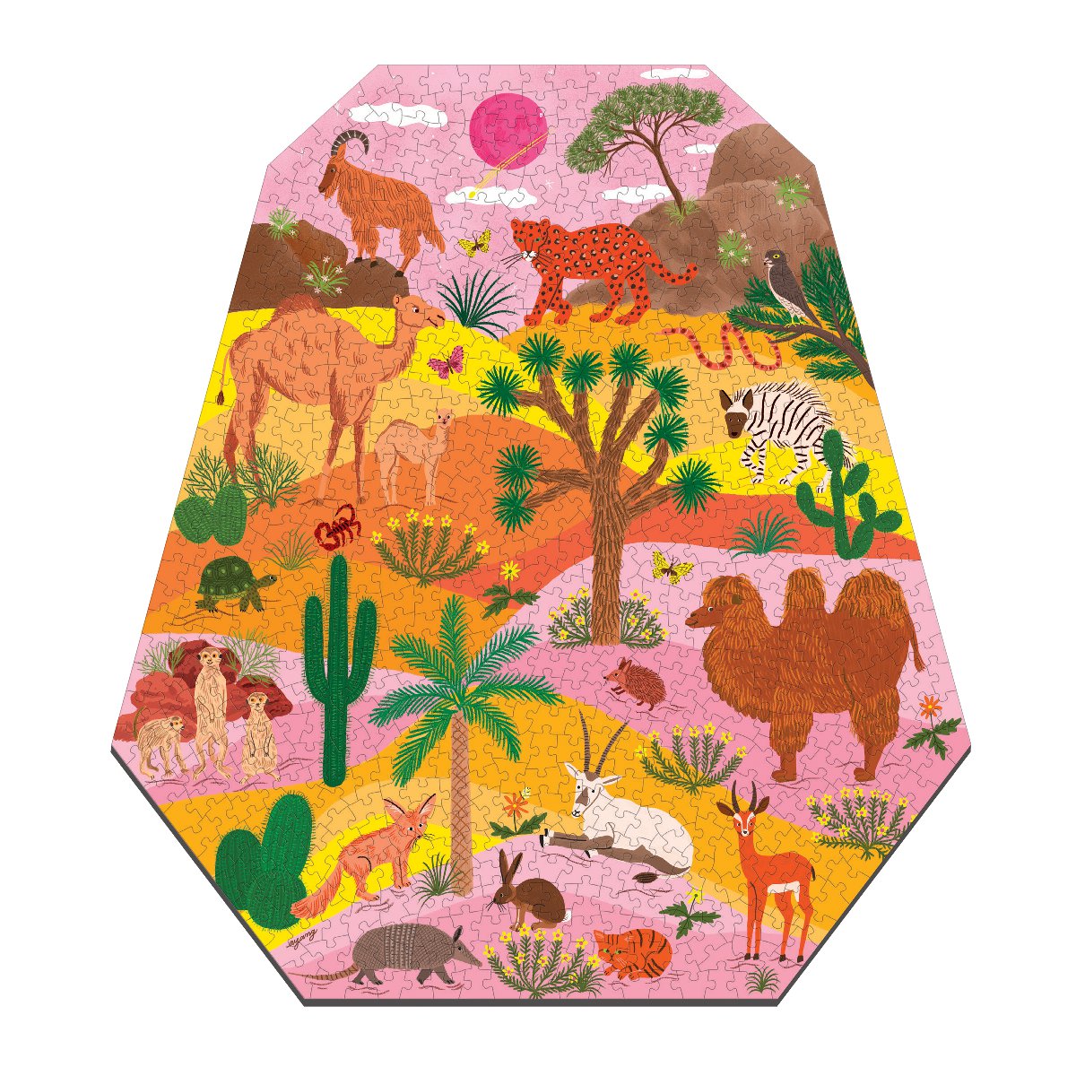 Desert Terrarium 750 Piece Shaped Puzzle Mudpuppy