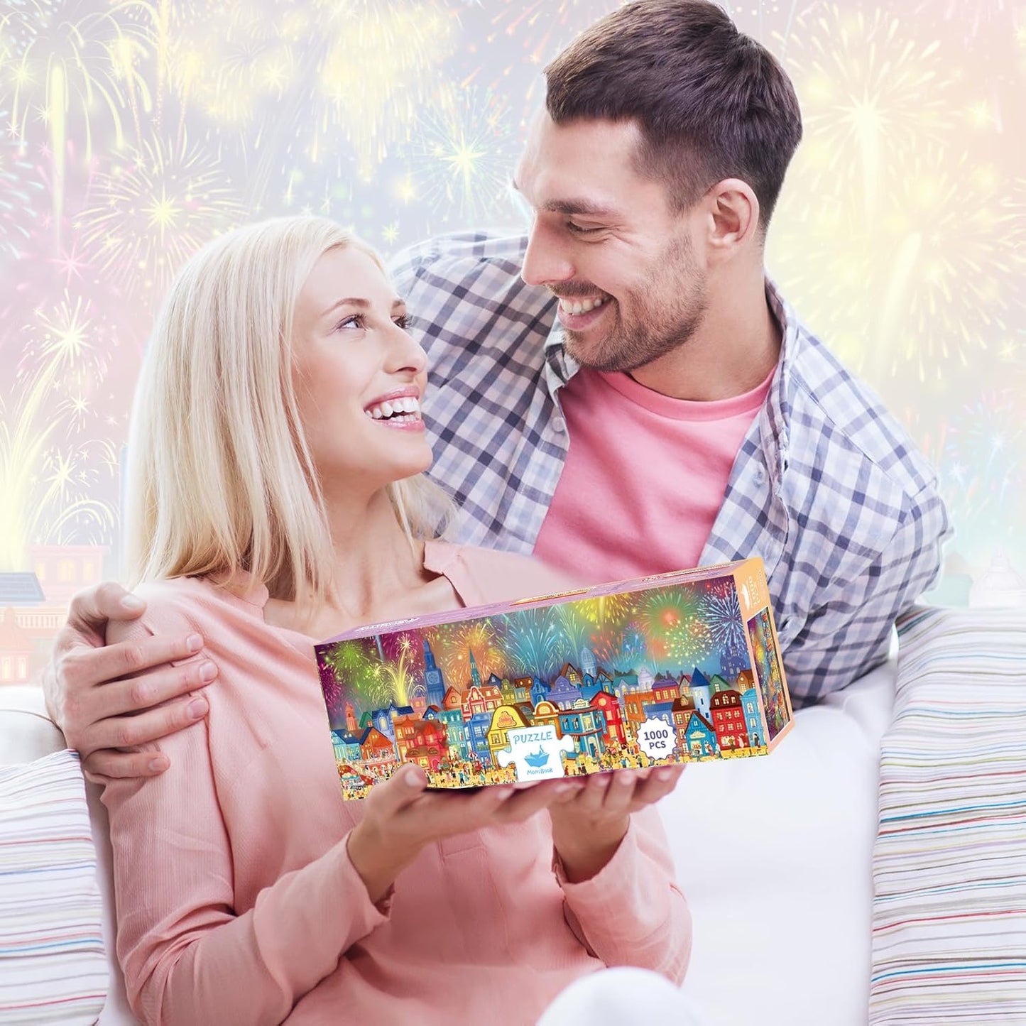 Momibook Fireworks Are Gorgeous 1000 Piece Jigsaw Puzzle Momibook