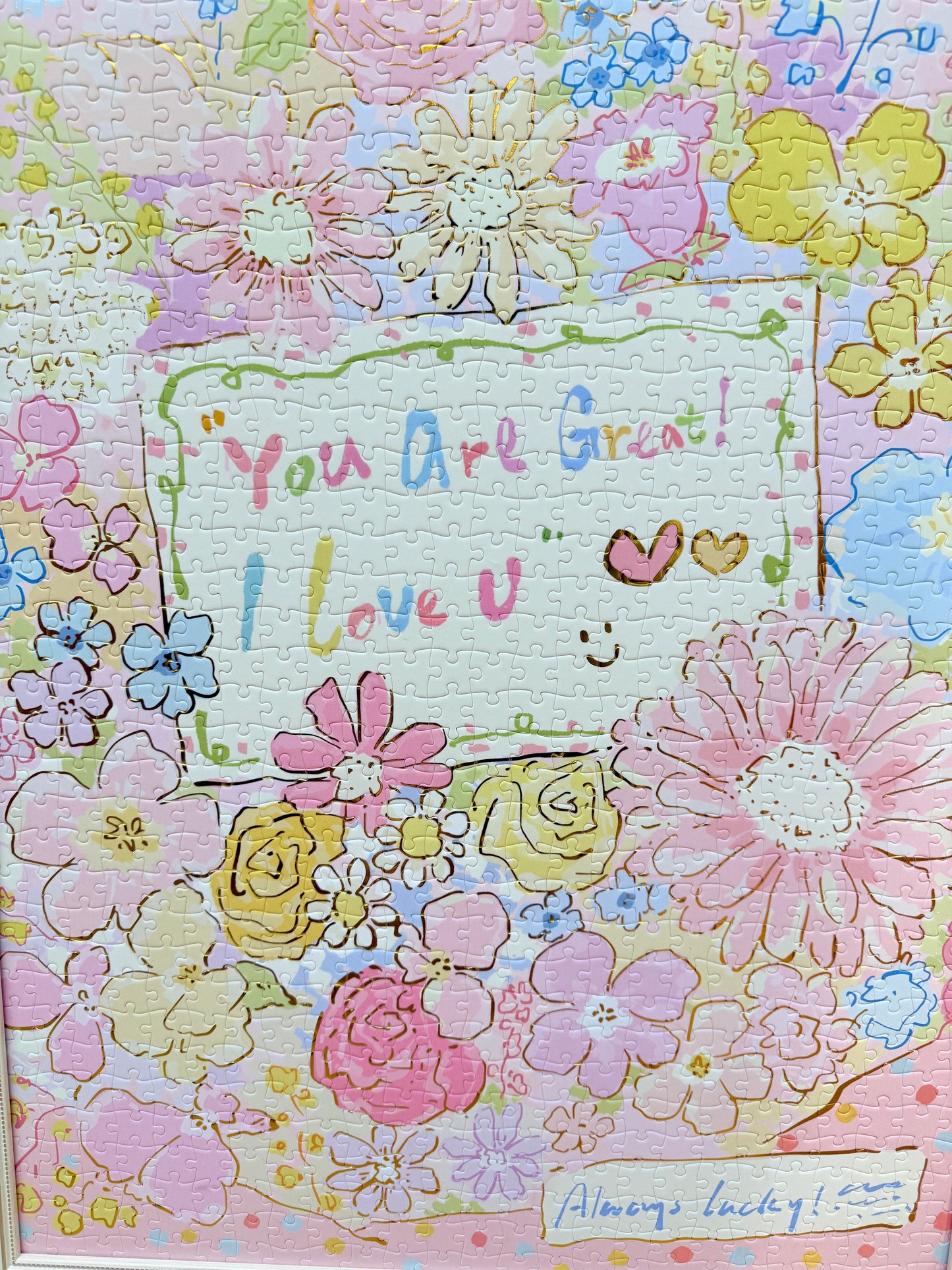 You Are Great I Love You 1000 Piece Jigsaw Puzzle