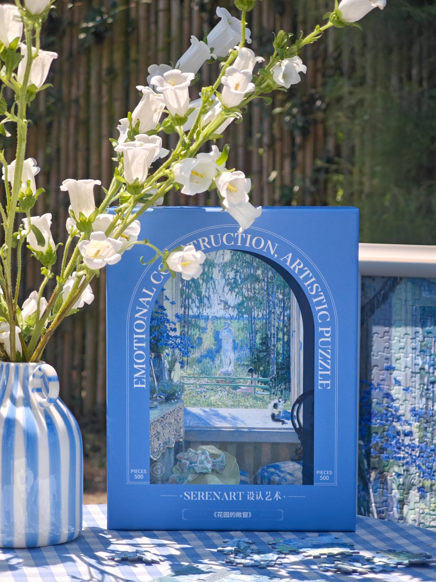 SEREN ART Open Window to the Garden 1000 Piece Puzzle SEREN ART