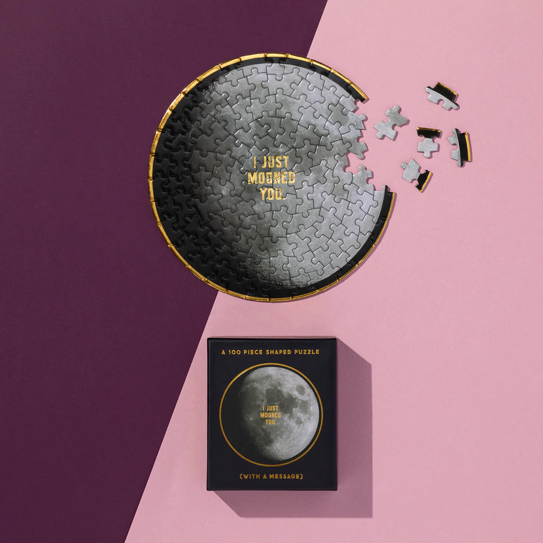 I Just Mooned You 100 Piece Mini Shaped Puzzle