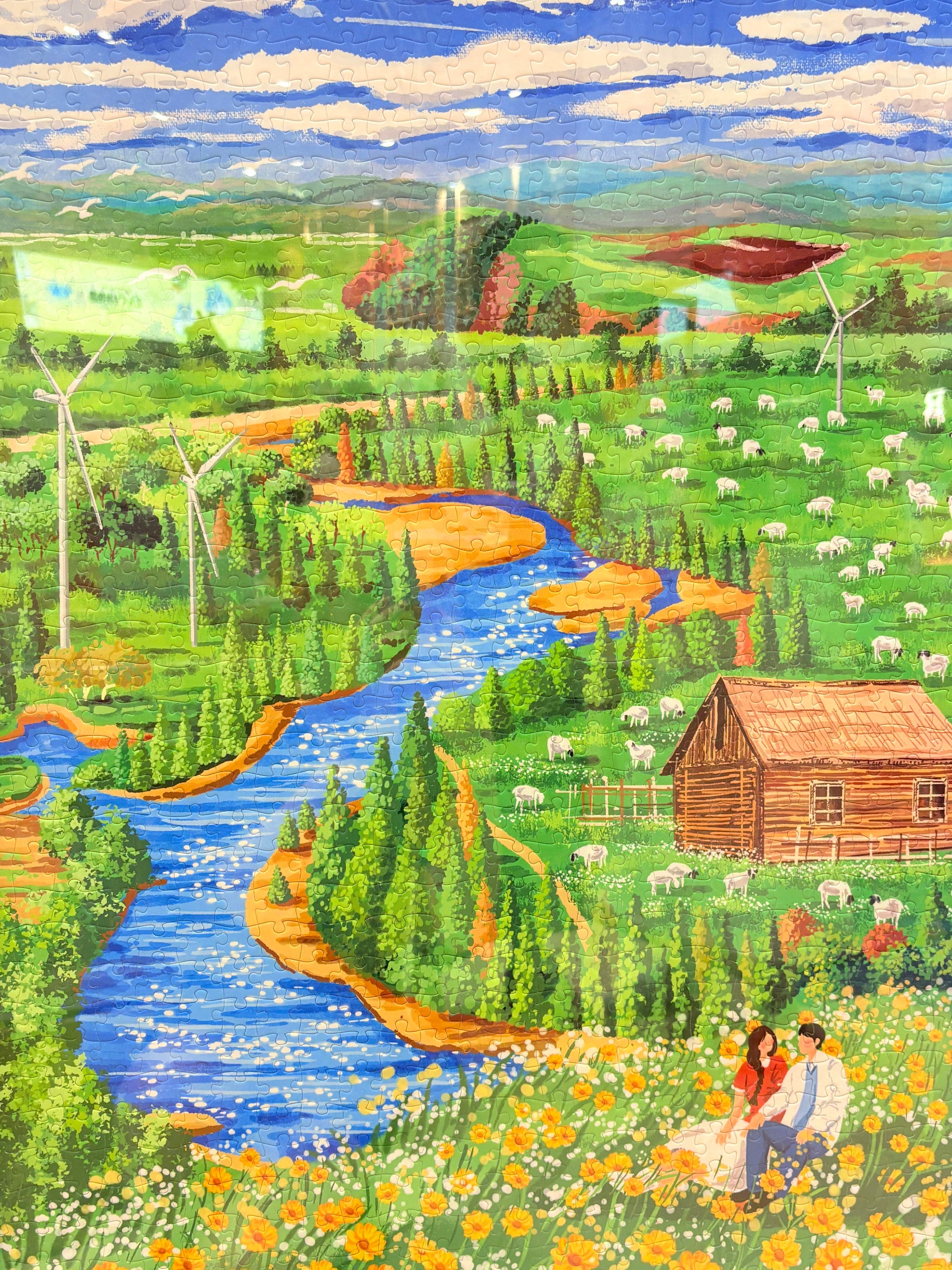 Summer on the Prairie 1000 Piece Jigsaw Puzzle Momibook