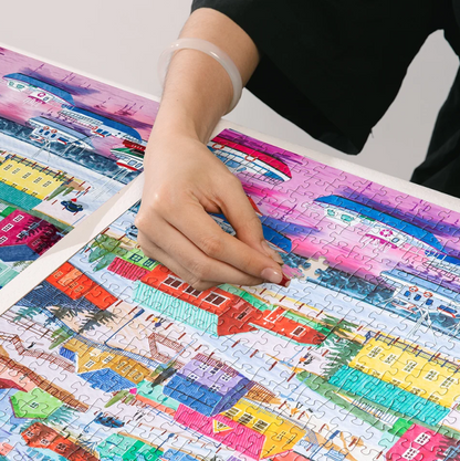 Iceland Dreamer Town 500 Piece Jigsaw Puzzle ZHIJU