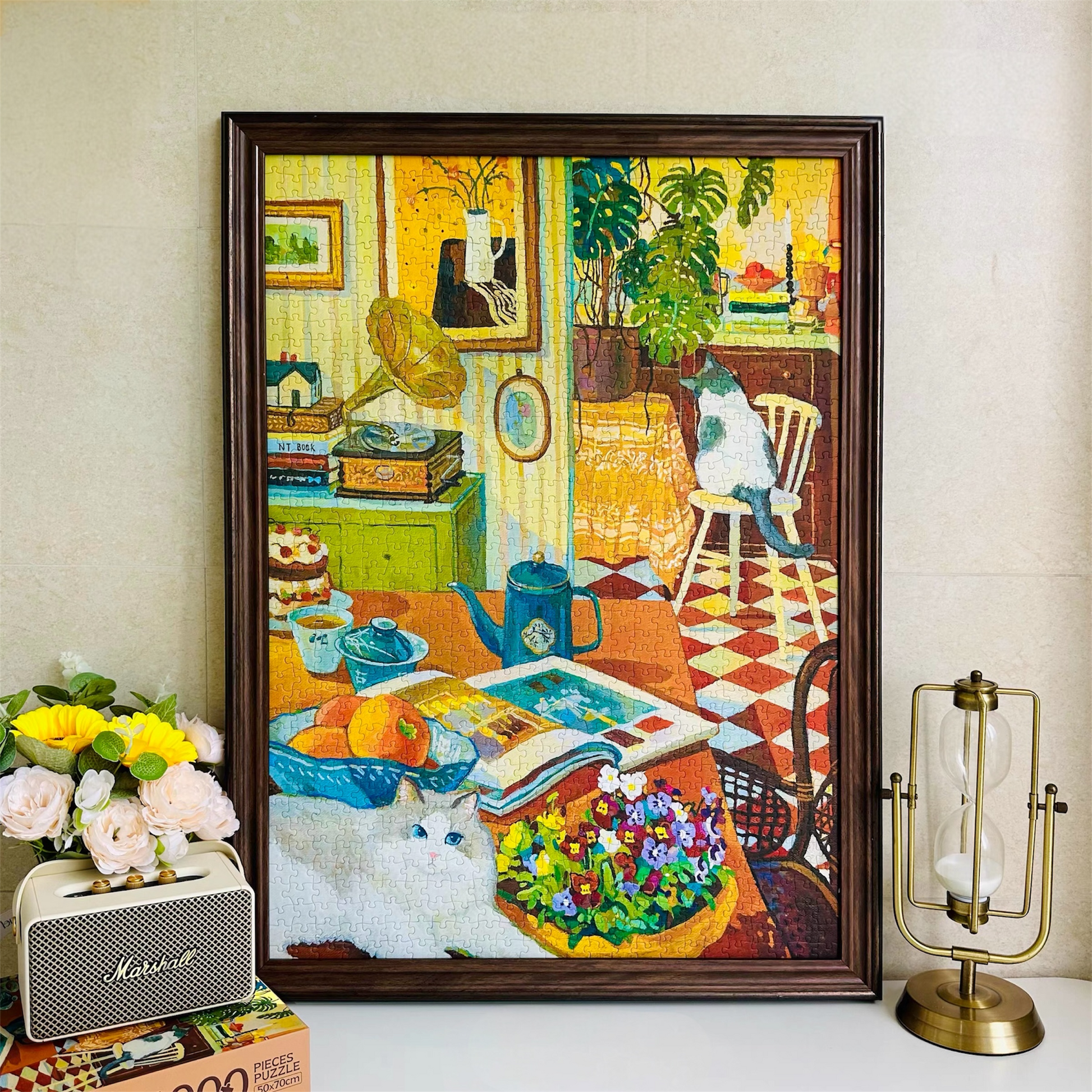Hourglass Puzzle Take Time for Tea 1000 Piece Jigsaw Puzzle Hourglass Puzzle