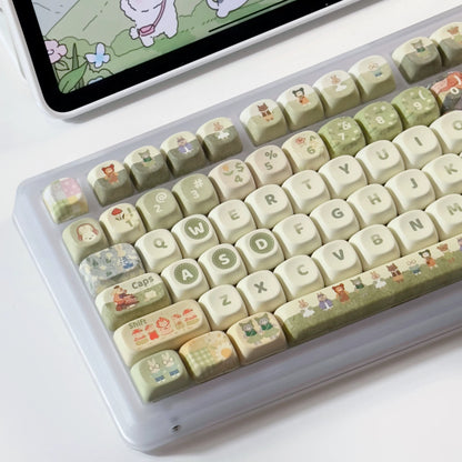 Forest Picnic Keycaps – XOA Profile, 131 Keys for MX Keyboards