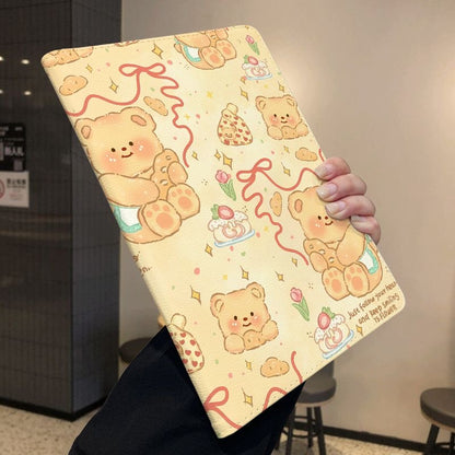 Butter Bear 360° Rotating iPad Case – Cute Stand Cover with Sleep/Wake
