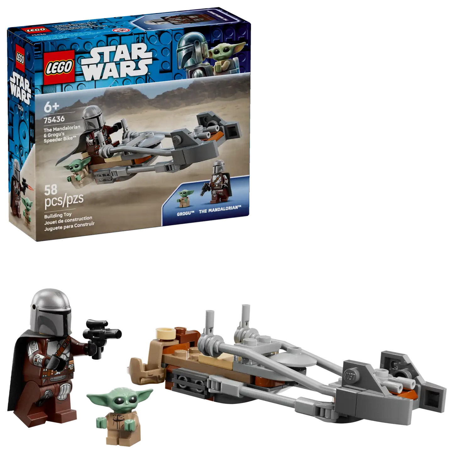 LEGO Star Wars™
The Mandalorian & Grogu's Speeder Bike™ 75436