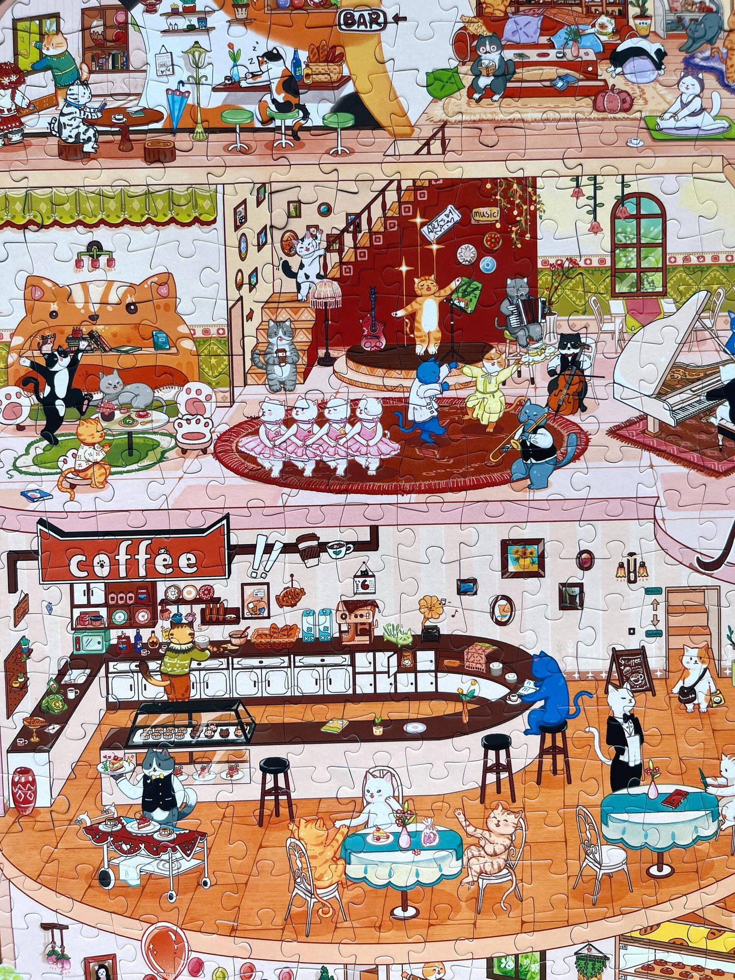 Meow Cafe 1000 Piece Puzzle