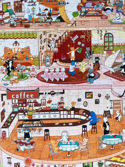 Meow Cafe 1000 Piece Puzzle