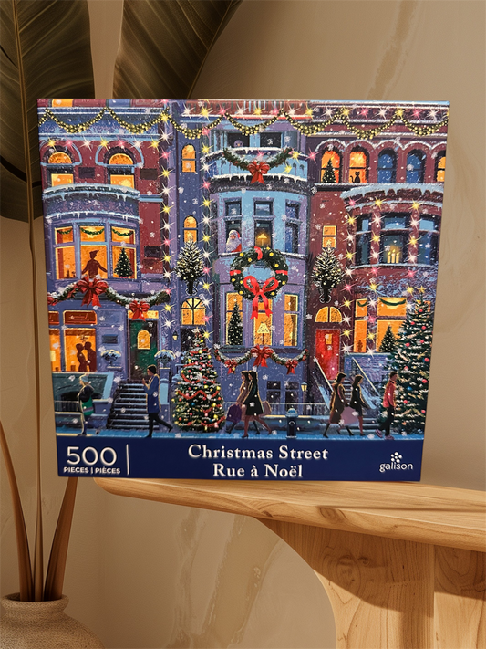 Galison Christmas Street 500 Piece Puzzle