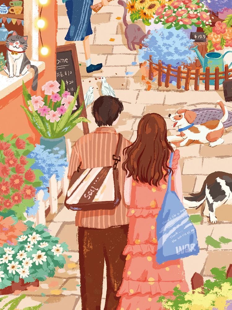 3D-JP Fairytale Town 1200 Piece Puzzle 3D-JP