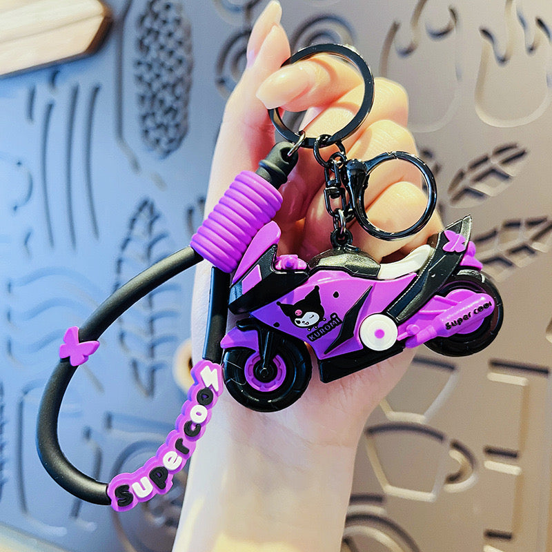 Sanrio Cartoon Motorcycle Keychain