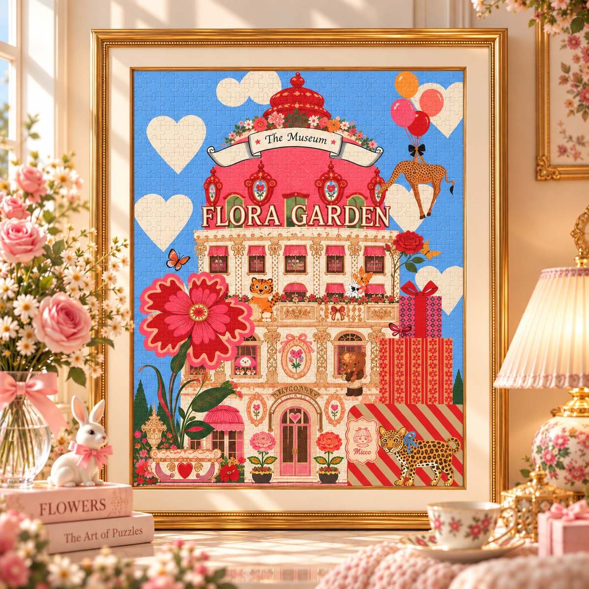 Flora Garden 500 Piece Jigsaw Puzzle Kessing