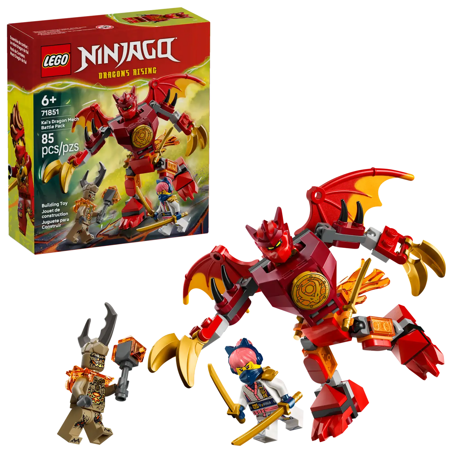 LEGO NINJAGO® Kai's Dragon Mech Battle Pack 71851