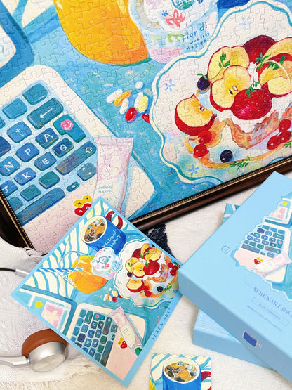 SEREN ART Blue Morning 528 Piece Puzzle SEREN ART