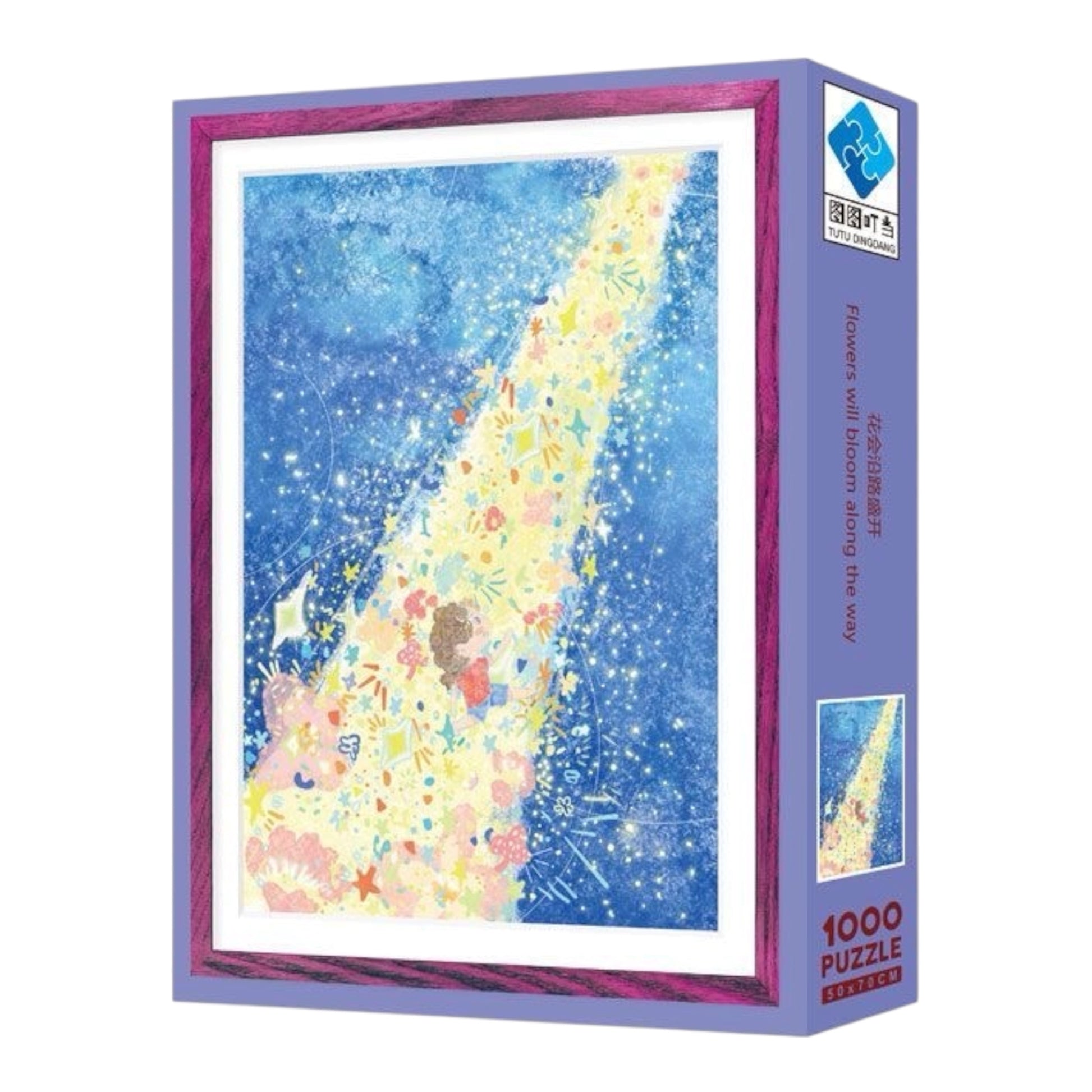 Flowers Will Bloom Along the Way 1000 Piece Jigsaw Puzzle Tutu Dingdang