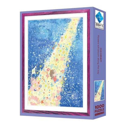 Flowers Will Bloom Along the Way 1000 Piece Jigsaw Puzzle Tutu Dingdang