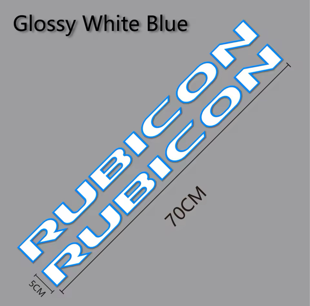 Custom RUBICON Hood Decal – Vinyl Sticker for Jeep Rubicon